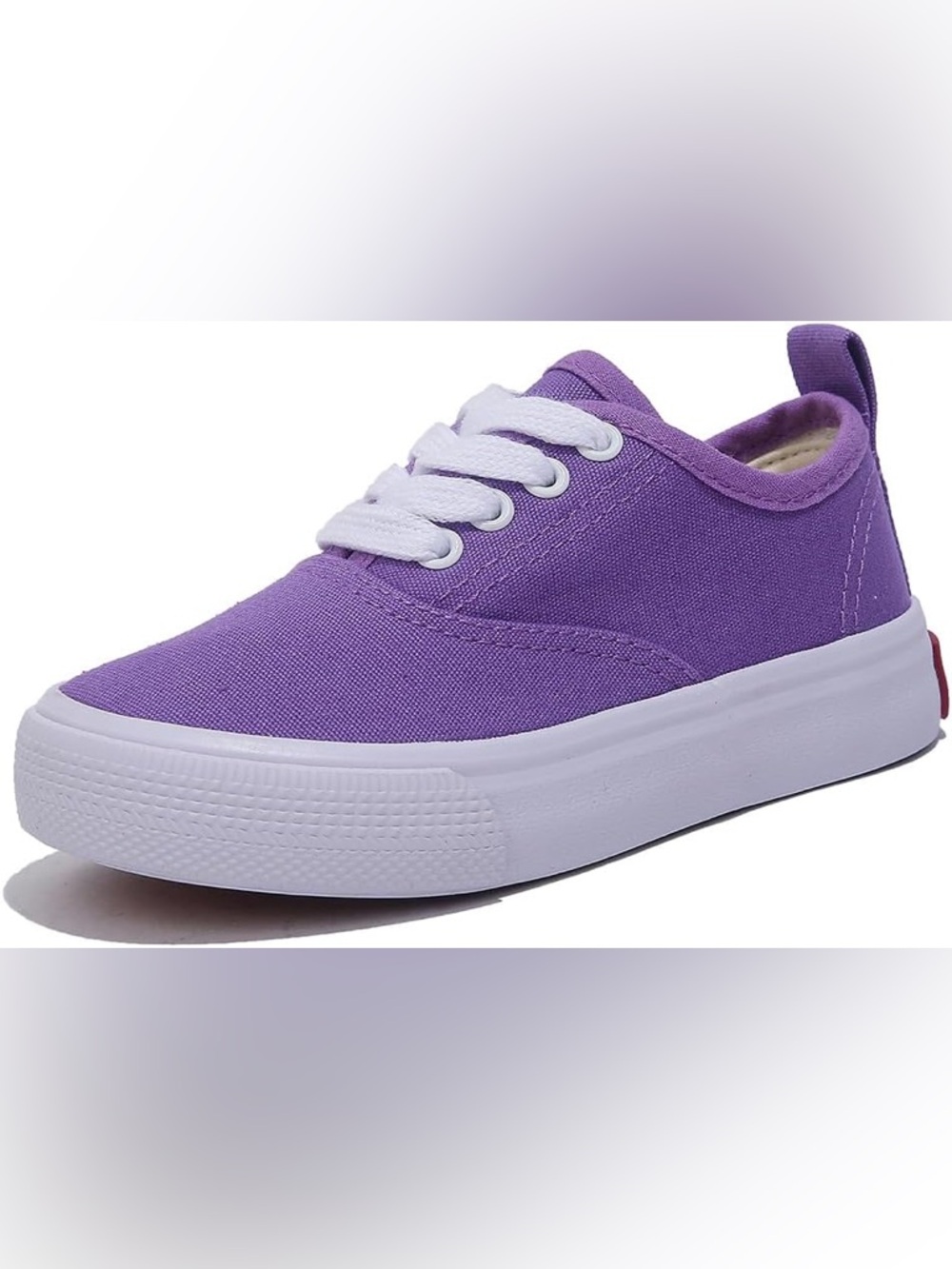 Purple Canvas Lace-Up Sneakers – Toddler Size 10–10.5 Low-Top Skate Style